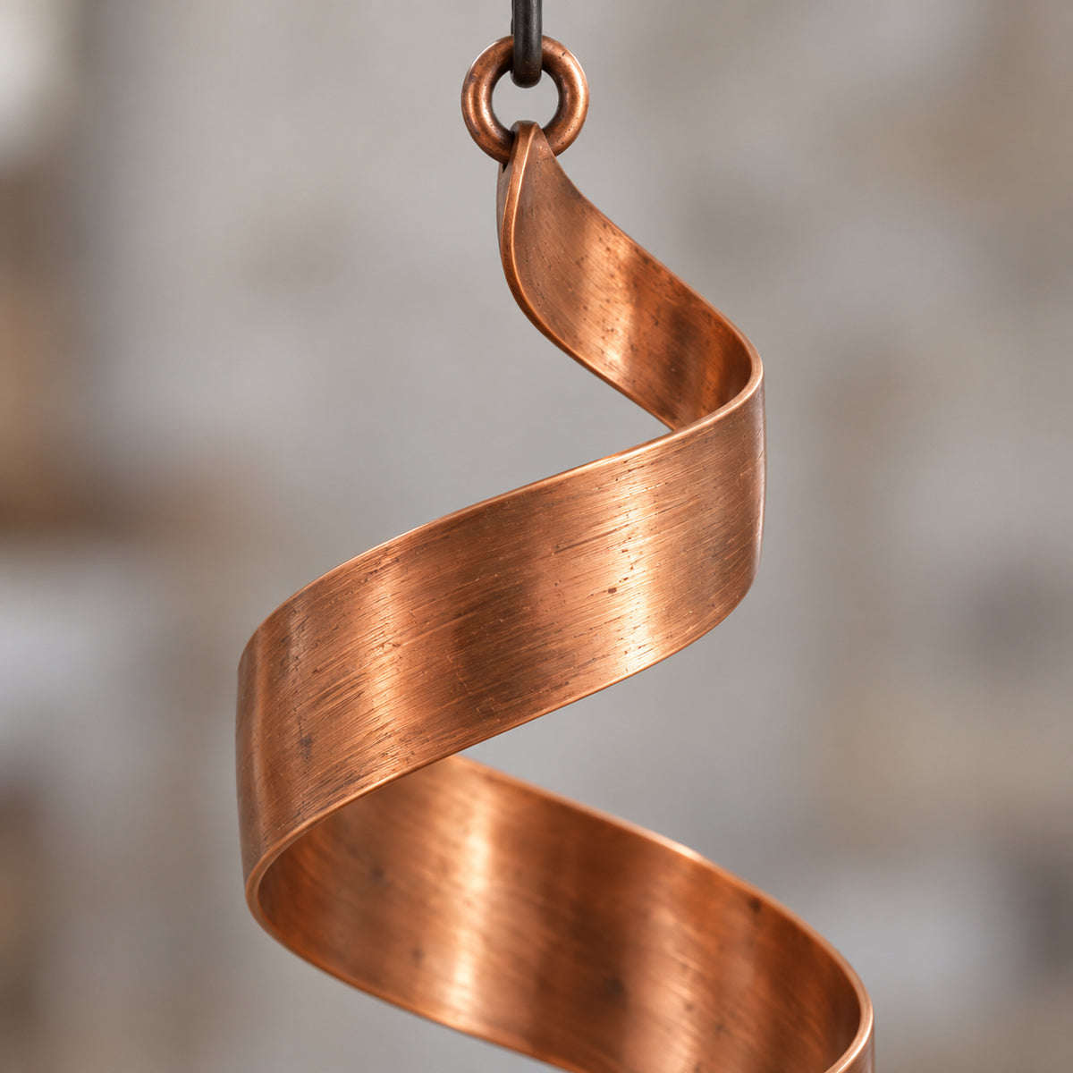 Torsion Copper-Finish Wind Spiral