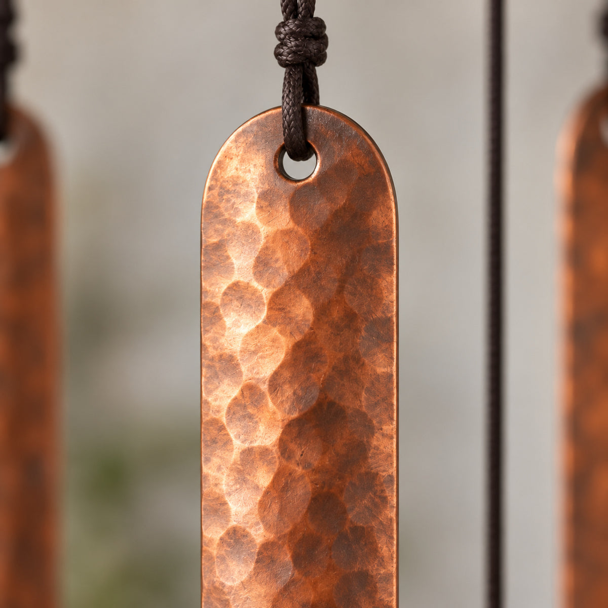 Ember Hammered Metal Wind Chime